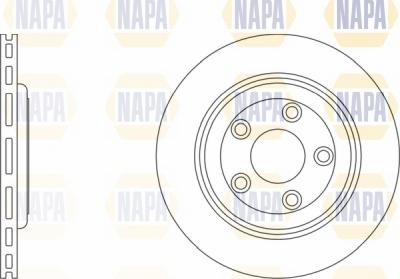 NAPA NBD5903 - Brake Disc autospares.lv