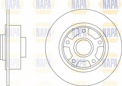 NAPA NBD5499 - Brake Disc autospares.lv