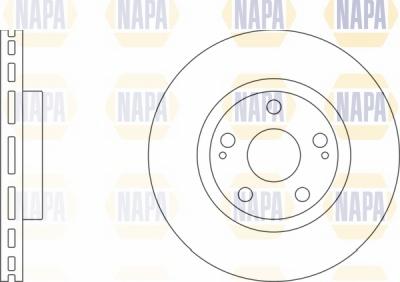 NAPA NBD5441 - Brake Disc autospares.lv