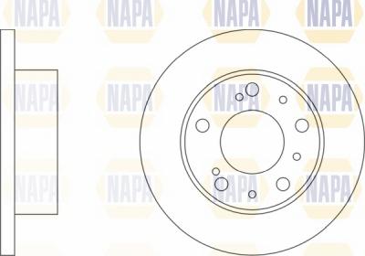 NAPA NBD5454 - Brake Disc autospares.lv