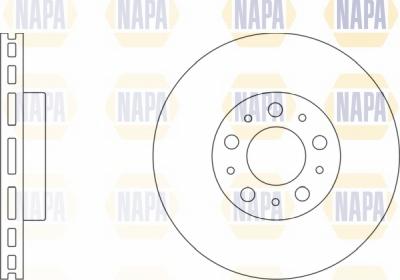 NAPA NBD5453 - Brake Disc autospares.lv