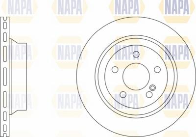 NAPA NBD5464 - Brake Disc autospares.lv