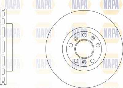 NAPA NBD5461 - Brake Disc autospares.lv