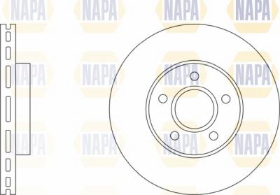 NAPA NBD5408 - Brake Disc autospares.lv