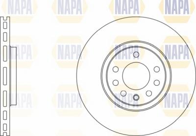 NAPA NBD5403 - Brake Disc autospares.lv