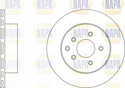 NAPA NBD5417 - Brake Disc autospares.lv