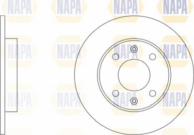 NAPA NBD5484 - Brake Disc autospares.lv