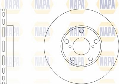 NAPA NBD5481 - Brake Disc autospares.lv
