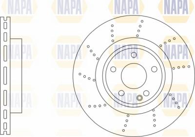 NAPA NBD5488 - Brake Disc autospares.lv