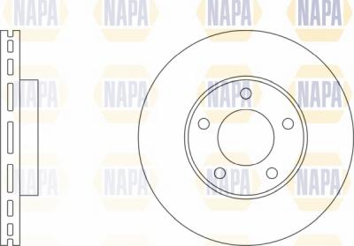 NAPA NBD5439 - Brake Disc autospares.lv