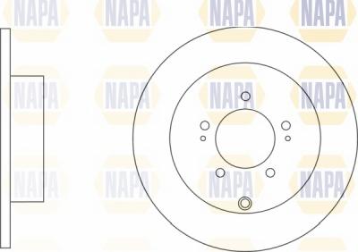 NAPA NBD5428 - Brake Disc autospares.lv