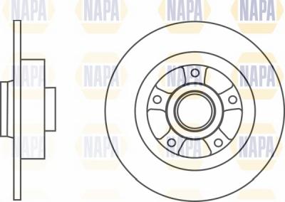 NAPA NBD5422 - Brake Disc autospares.lv