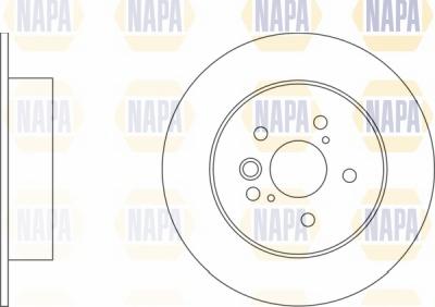 NAPA NBD5476 - Brake Disc autospares.lv