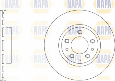 NAPA NBD5595 - Brake Disc autospares.lv