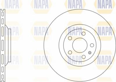 NAPA NBD5593 - Brake Disc autospares.lv