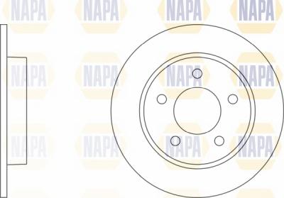 NAPA NBD5597 - Brake Disc autospares.lv