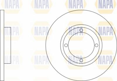 NAPA NBD5544 - Brake Disc autospares.lv