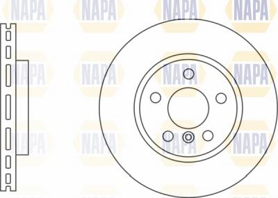 NAPA NBD5541 - Brake Disc autospares.lv