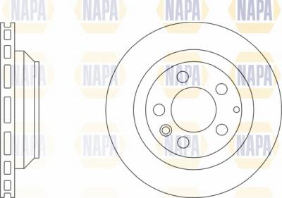 NAPA NBD5551 - Brake Disc autospares.lv