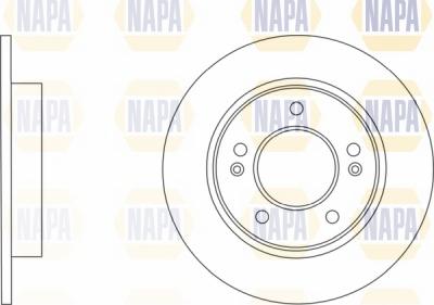 NAPA NBD5552 - Brake Disc autospares.lv