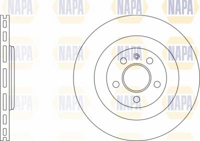 NAPA NBD5569 - Brake Disc autospares.lv