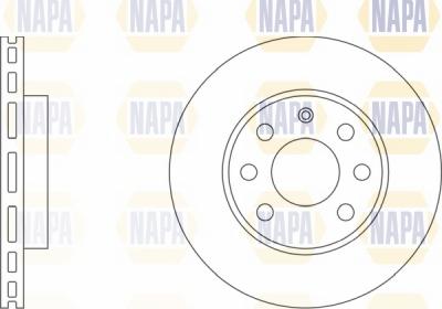 NAPA NBD5564 - Brake Disc autospares.lv