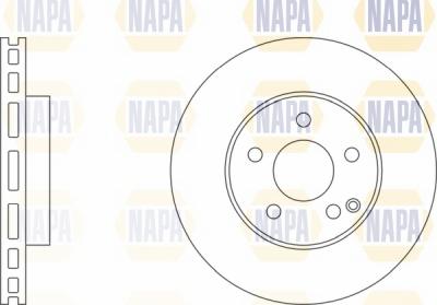 NAPA NBD5560 - Brake Disc autospares.lv