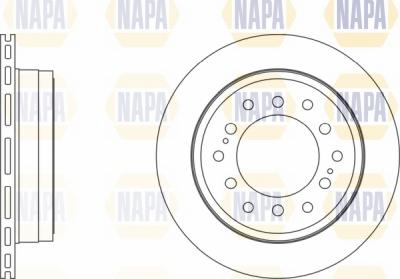 NAPA NBD5562 - Brake Disc autospares.lv