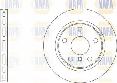 NAPA NBD5567 - Brake Disc autospares.lv