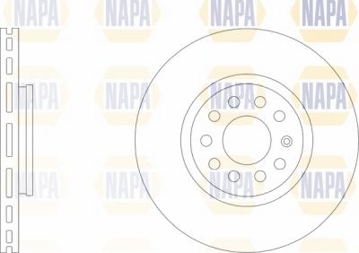 NAPA NBD5504 - Brake Disc autospares.lv