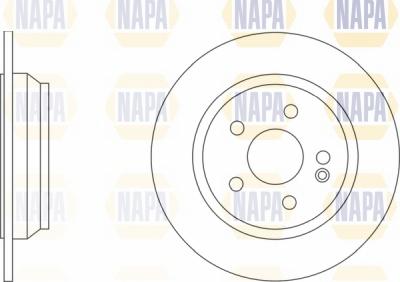 NAPA NBD5506 - Brake Disc autospares.lv