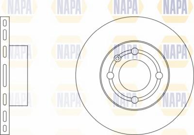 NAPA NBD5519 - Brake Disc autospares.lv