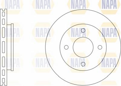 NAPA NBD5511 - Brake Disc autospares.lv
