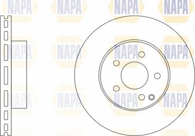 NAPA NBD5539 - Brake Disc autospares.lv