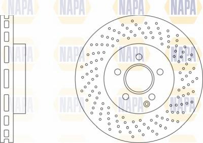 NAPA NBD5534 - Brake Disc autospares.lv