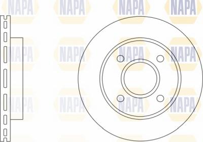 NAPA NBD5536 - Brake Disc autospares.lv