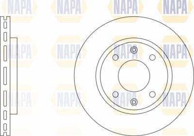 NAPA NBD5532 - Brake Disc autospares.lv