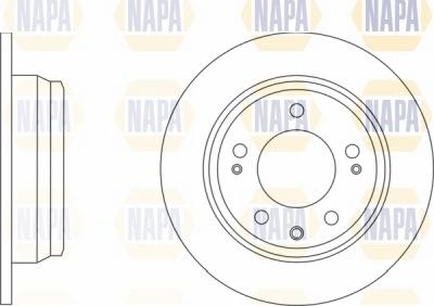 NAPA NBD5520 - Brake Disc autospares.lv