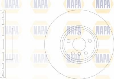NAPA NBD5694 - Brake Disc autospares.lv