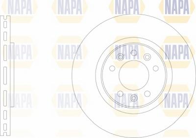 NAPA NBD5698 - Brake Disc autospares.lv