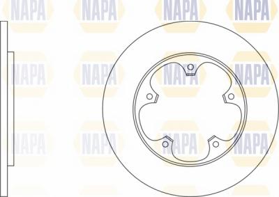 NAPA NBD5697 - Brake Disc autospares.lv