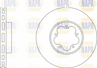 NAPA NBD5644 - Brake Disc autospares.lv