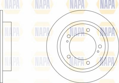 NAPA NBD5642 - Brake Disc autospares.lv