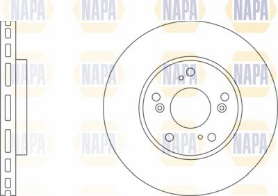 NAPA NBD5655 - Brake Disc autospares.lv