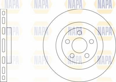 NAPA NBD5669 - Brake Disc autospares.lv