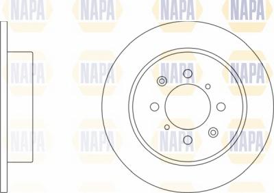 NAPA NBD5609 - Brake Disc autospares.lv