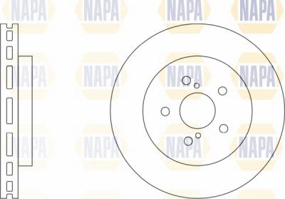 NAPA NBD5619 - Brake Disc autospares.lv