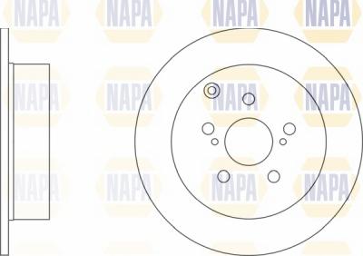 NAPA NBD5614 - Brake Disc autospares.lv