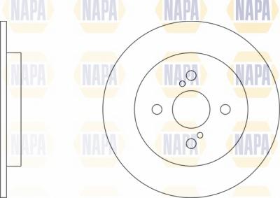 NAPA NBD5615 - Brake Disc autospares.lv