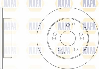 NAPA NBD5610 - Brake Disc autospares.lv